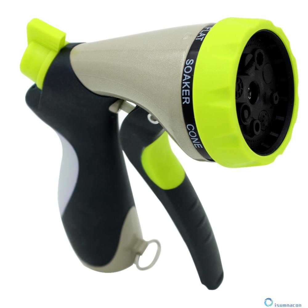 Sumnacon? Durable Metal Garden Hose Nozzle 8 Pattern Watering Hand